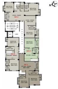 Image of 1313 Sq.ft 3 BHK Apartment / Flat for sale in Garia, Sonarpur, Kolkata for Rs. 7821500