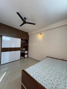 Bedroom Image of 1200 Sq.ft 2 BHK Builder Floor for rent in Mahalakshmi Nagar Indore for Rs. 32000
