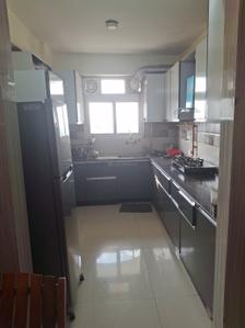 Kitchen Image of 1600 Sq.ft 3 BHK Apartment / Flat for rent in Vaishali Ghaziabad for Rs. 42000