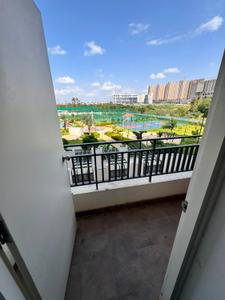 Balcony Image of 1320 Sq.ft 3 BHK Apartment / Flat for rent in Ramky One Karnival, Electronic City Bengaluru for Rs. 45000
