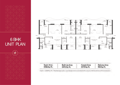 Image of 2618 Sq.ft 4 BHK Apartment / Flat for sale in Unity The Amaryllis Phase 3, Karol Bagh, New Delhi for Rs. 76100000