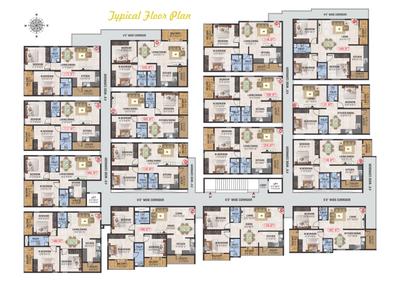 Image of 1156 Sq.ft 2 BHK Apartment / Flat for sale in K R Puram, Bengaluru for Rs. 6800000