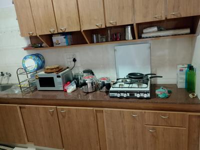 Kitchen Image of 950 Sq.ft 1 BHK Apartment / Flat for rent in Benson Manor, Benson Town Bengaluru for Rs. 35000