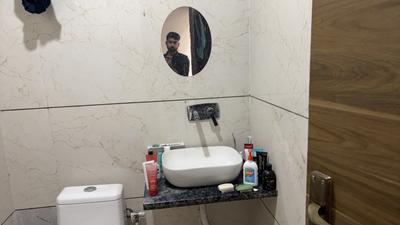 Bathroom Image of 240 Sq.ft 1 RK Independent House for rent in Mahalakshmi Nagar Indore for Rs. 12500