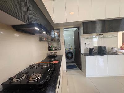 Kitchen Image of 1500 Sq.ft 3 BHK Apartment / Flat for sale in Shreeji Darshanam Crest, Tarsali Vadodara for Rs. 5200000