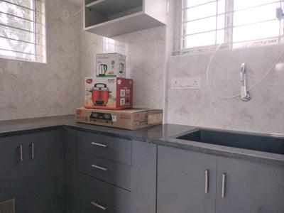 Kitchen Image of 600 Sq.ft 1 BHK Independent House for rent in Bellandur Bengaluru for Rs. 30000