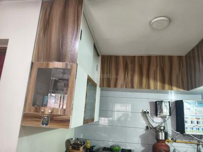 Kitchen Image of 550 Sq.ft 1 BHK Apartment / Flat for rent in Savvy Studioz, Gota Ahmedabad for Rs. 17500