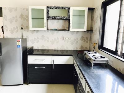 Kitchen Image of 1200 Sq.ft 1 BHK Apartment / Flat for rent in Shyamal Ahmedabad for Rs. 30000