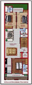 Floor Plan Image of 1620 Sq.ft 3 BHK Builder Floor for sale in Fidato Honour Homes, Sector 89 Faridabad for Rs. 16000000