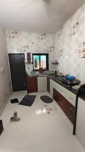 Kitchen Image of 950 Sq.ft 1.5 BHK Apartment / Flat for rent in Prahlad Nagar Ahmedabad for Rs. 25000