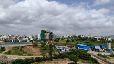 Balcony Image of 1100 Sq.ft 3 BHK Apartment / Flat for rent in Majestique Rhythm County, Handewadi Pune for Rs. 26000