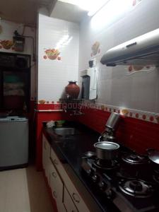 Kitchen Image of 600 Sq.ft 1 BHK Apartment / Flat for rent in Vedant Complex CHS, Thane West Thane for Rs. 26000