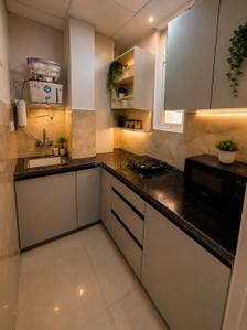 Kitchen Image of 250 Sq.ft 1 RK Builder Floor for rent in Sector 56 Gurgaon for Rs. 22000