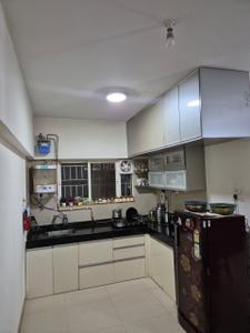 Kitchen Image of 980 Sq.ft 2 BHK Apartment / Flat for rent in Kumar Primavera B6, Wadgaon Sheri Pune for Rs. 40000