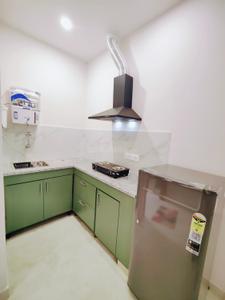 Kitchen Image of 600 Sq.ft 1 BHK Builder Floor for rent in Sector 53 Gurgaon for Rs. 30000
