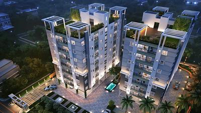 Image of 1551 Sq.ft 3 BHK Apartment / Flat for rent in Vriddhi Urban Heights, Kasba, Kolkata for Rs. 55000