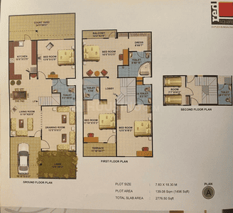 Floor Plan Image of 2778 Sq.ft 4 BHK Villa for sale in SDC Swadesh Red Square, Jatkhedi Bhopal for Rs. 17000000