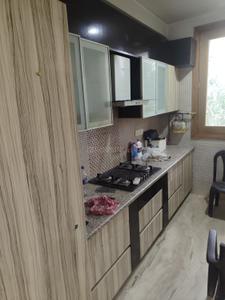 Kitchen Image of 800 Sq.ft 1 BHK Builder Floor for rent in Uday Park New Delhi for Rs. 50000