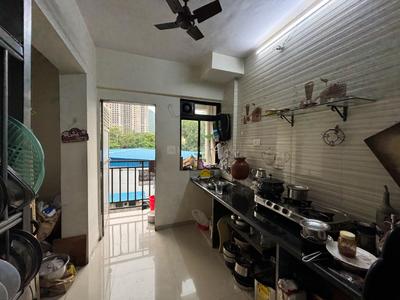 Kitchen Image of 655 Sq.ft 1 BHK Apartment / Flat for rent in Vikram Gayatri Park, Kalwa Thane for Rs. 20000