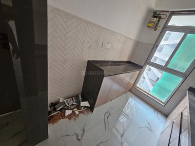 Kitchen Image of 530 Sq.ft 1 BHK Apartment / Flat for rent in The Meridian Towers, Ghatkopar West Mumbai for Rs. 48000