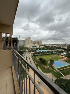 Balcony Image of 1109 Sq.ft 2 BHK Apartment / Flat for rent in Bhartiya Nikoo Homes 4, Tirumanahalli Bengaluru for Rs. 45000