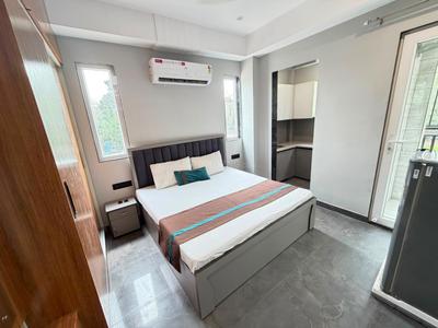 Bedroom Image of 600 Sq.ft 1 RK Builder Floor for rent in Sector 46 Gurgaon for Rs. 23000