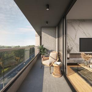 Balcony Image of 1830 Sq.ft 3 BHK Apartment / Flat for sale in Swastik Harvi Helios, Bopal Ahmedabad for Rs. 8235000