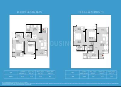 Image of 1155 Sq.ft 2 BHK Apartment / Flat for sale in The Aqua Retreat at Godrej Park World, Hinjawadi, Pune for Rs. 10400000