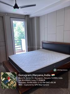 Bedroom Image of 900 Sq.ft 1 BHK Apartment / Flat for rent in Sector 51 Gurgaon for Rs. 35000