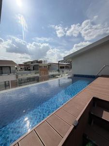 Swimming Pool Image of 6200 Sq.ft 4.5 BHK Apartment / Flat for rent in Embassy Grove, Rustam Bagh Layout Bengaluru for Rs. 350000