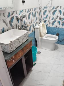 Bathroom Image of 450 Sq.ft 2 BHK Builder Floor for sale in Mandawali New Delhi for Rs. 3800000