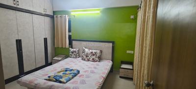 Bedroom Image of 1020 Sq.ft 2 BHK Apartment / Flat for rent in Kumar Primavera B6, Wadgaon Sheri Pune for Rs. 34000