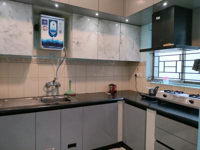 Kitchen Image of 825 Sq.ft 2 BHK Apartment / Flat for rent in Suraj Trinity Sunrise, Sompura Bengaluru for Rs. 20000