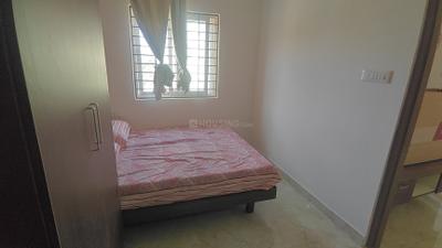 Bedroom Image of 650 Sq.ft 1 BHK Apartment / Flat for rent in Thanisandra Bengaluru for Rs. 25000