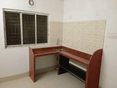 Kitchen Image of 490 Sq.ft 2 BHK Apartment / Flat for rent in Ultadanga Kolkata for Rs. 14000