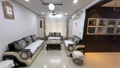Living Room Image of 1350 Sq.ft 3 BHK Apartment / Flat for sale in Raghuvir Sentosa Heights, Bhimrad Surat for Rs. 8000000