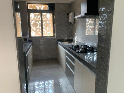 Kitchen Image of 1100 Sq.ft 2 BHK Apartment / Flat for rent in Tharwani Majestic Towers, Kalyan West Kalyan for Rs. 30000