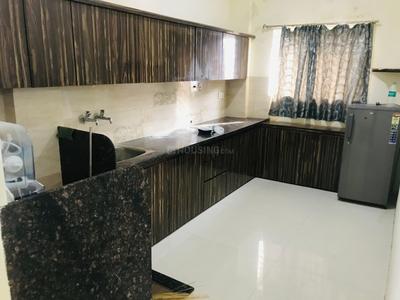 Kitchen Image of 1050 Sq.ft 2 BHK Builder Floor for rent in Mahalakshmi Nagar Indore for Rs. 23000