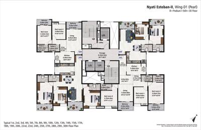 Image of 1149 Sq.ft 2 BHK Apartment / Flat for sale in Nyati Esteban II, Undri, Pune for Rs. 7800000