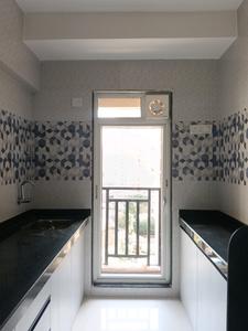 Kitchen Image of 450 Sq.ft 1 BHK Apartment / Flat for rent in Raunak Bliss, Kasarvadavali Thane for Rs. 27000