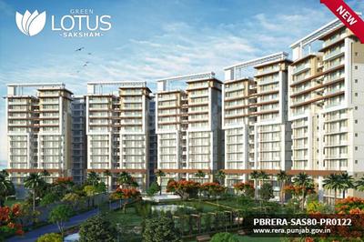 Image of 1942 Sq.ft 3 BHK Apartment / Flat for sale in Green Lotus Saksham, Nabha, Zirakpur for Rs. 22333000