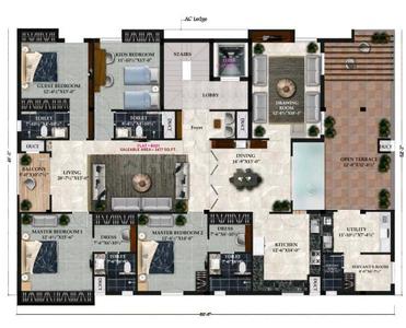 Image of 1864 Sq.ft 3 BHK Apartment / Flat for sale in Kilpauk, Chennai for Rs. 39000000
