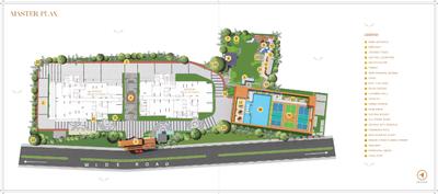 Image of 1107 Sq.ft 3 BHK Apartment / Flat for sale in Espacio, Madanpur, Bhubaneswar for Rs. 9900000