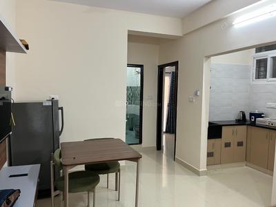 Living Room Image of 600 Sq.ft 1 BHK Builder Floor for rent in Munnekollal Bengaluru for Rs. 25000