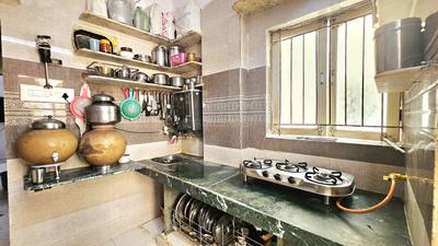 Kitchen Image of 900 Sq.ft 2 BHK Apartment / Flat for sale in Smita Apartment, Shyamal Ahmedabad for Rs. 4900000
