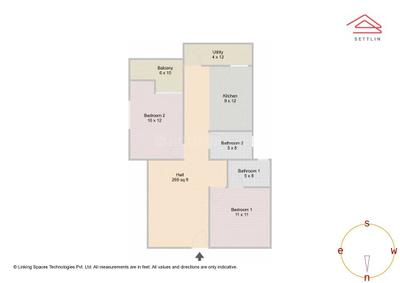 Image of 1112 Sq.ft 2 BHK Apartment / Flat for sale in DS Stavam Nest by DS-MAX Properties Private Limited, Nagenahalli, Bengaluru for Rs. 8000000