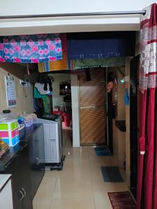 Kitchen Image of 545 Sq.ft 1 BHK Apartment / Flat for rent in Vrindavan Society, Thane West Thane for Rs. 27000