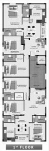 Floor Plan Image of 857 Sq.ft 2 BHK Apartment / Flat for sale in Chromepet Chennai for Rs. 7245000