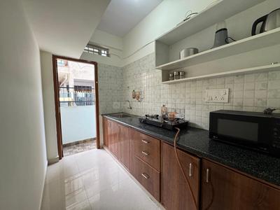 Kitchen Image of 600 Sq.ft 1 BHK Builder Floor for rent in Indira Nagar Bengaluru for Rs. 30000