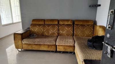 Living Room Image of 850 Sq.ft 2 BHK Apartment / Flat for rent in Sree Little Hearts, Undri Pune for Rs. 23000